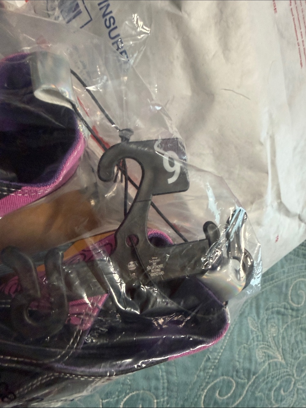 🎊Disney Nightmare Before Xmas Jack Sally Women's High Top Sneakers Size 9 New - Picture 4 of 12